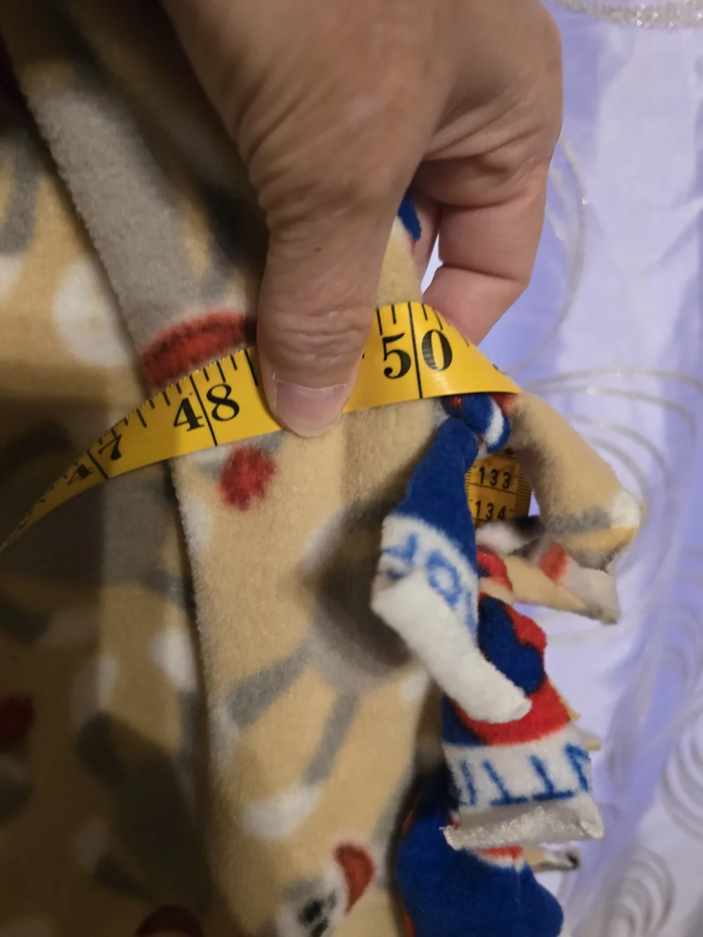 Cozy Sock Monkey Fleece Throw Blanket - Beige